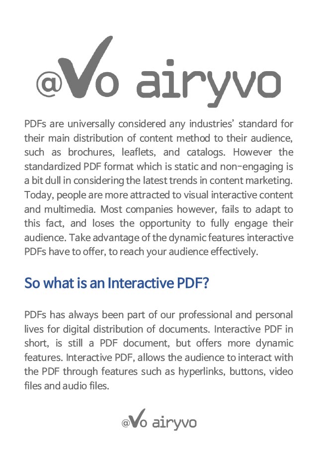 AIRYVO - airyvo e-brochure